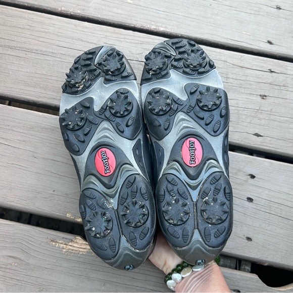 FootJoy Summer Series Black Grey Leather Golf Shoes 98846 | Ladies Size 8.5 - Picture 11 of 13